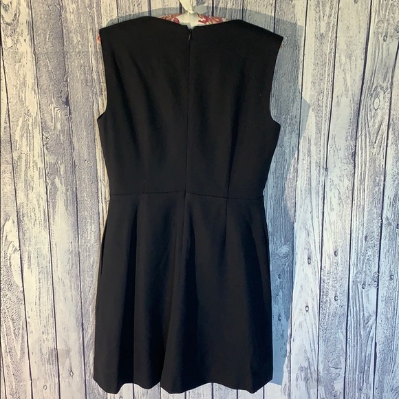 Tory Burch Wool Stretch Navy Suiting Pleat Dress 4 - Picture 5 of 9